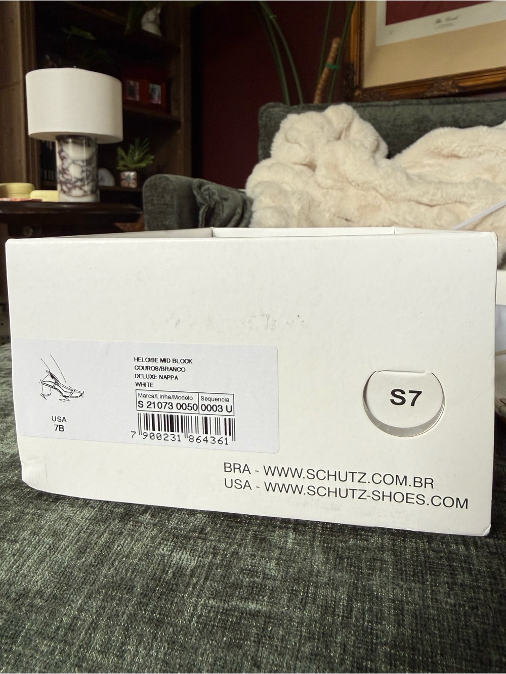 Schultz Heloise Mid Block White Slingback Sandals - Picture 10 of 16
